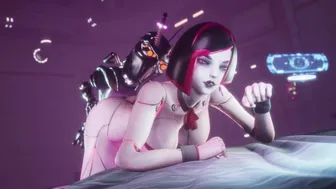 Sexy Robot Girl Teases And Gets Fucked Very Fast From Behind Subverse