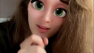Cute snapchat barbie sucked all the cum out of me! pov