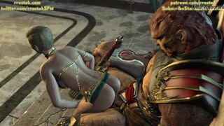 Shao Kahn and his submissive Concubine slave 3D Mortal Kombat 11 Animation