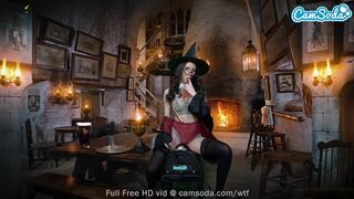 Sexy Teen Cosplay as Harry Potter - Hermione Granger Rides Sybian Till Massive Climax