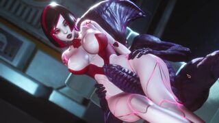 Sex Robot Plays With Her Pussy And After Pleasing Her Thighs Monster Alien Coсk Subverse