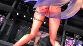 【MMD】Waist Pretend Dance With Whip Whip Haku In Micro Bikini【R-18】