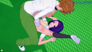 Haruna Sairenji and Rito Yuki have deep sex on the rooftop. - To Love Ru Hentai