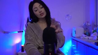 ASMR WET CREAMY SOUNDS ???? LOTION ON CONDOM MIC ???????? PUMPING, HEAD MASSAGE