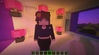 Minecraft Jenny Porn Game | glass purple room