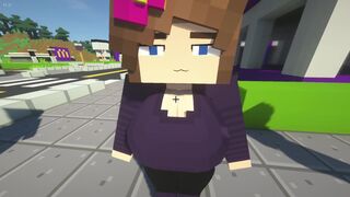 Minecraft Jenny x game | City in the style of Saints Row