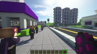 Minecraft Jenny x game | City in the style of Saints Row