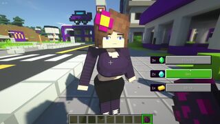 Minecraft Jenny x game | City in the style of Saints Row