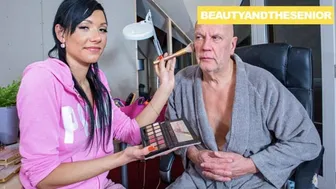 Beauty And The Senior - 65 yo Citizen Hammers Makeup Artist