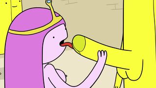 Princess Bubblegum Gets Gangbanged by Banana Guards