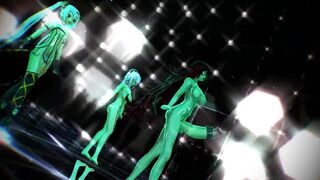 【MMD】Futanari big dick dance【R-18】