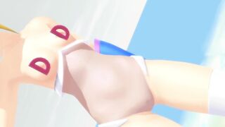 【MMD】Even at the northernmost tip-summer can be hot (just before out)【R-18】