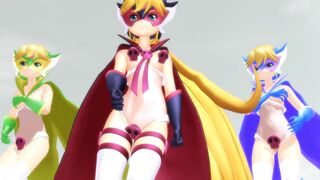 【MMD】Even at the northernmost tip-summer can be hot (just before out)【R-18】