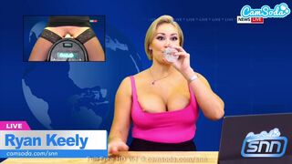 Big Tits MILF Ryan Keely Enjoys Sybian While Reading The News