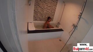 Thai teen fucked in the bath by a BWC
