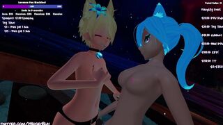 Trans VTuber Shows Off Her New Dress On Stream Than Fucks Her BF In VRchat!