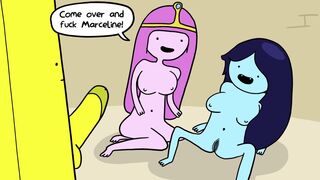 Princess Bubblegum and Marceline Fuck a Banana Guard