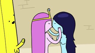 Princess Bubblegum and Marceline Fuck a Banana Guard