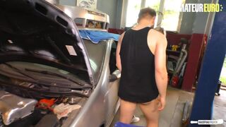 Fit Girl With A Big Ass Mika Olsson Fucks The Mechanic