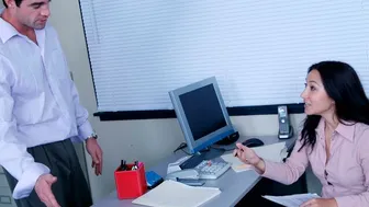Naughty Office - Roxy Jezel Fucking In The Office With Her Black Hair
