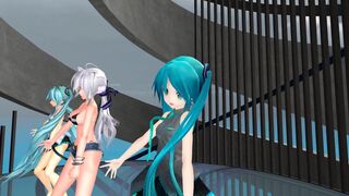 【MMD】Hatsune Miku - Real World【R-18】