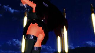 【MMD】Body To Body with a light pilgrimage demon【R-18】