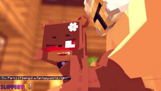 Bia Loses Her Anal Virginity - Minecraft