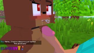 Bia's First Blowjob - Minecraft