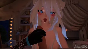Horny Catgirl Pet Takes Care Of Your Morning Wood~ | JOI POV VRChat ERP