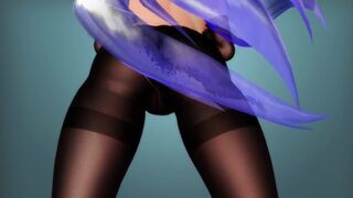 【MMD】(Pantyhose) Haku - sexymi【R-18】