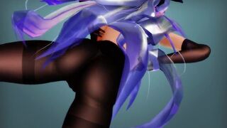 【MMD】(Pantyhose) Haku - sexymi【R-18】