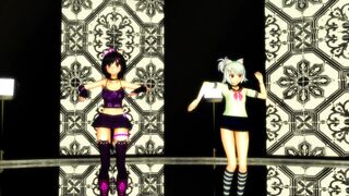 【MMD】Kaat & Luna - Galaxis!【R-18】