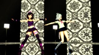 【MMD】Kaat & Luna - Galaxis!【R-18】