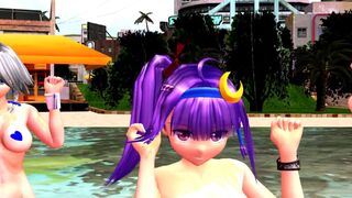 【MMD】High-fidelity raver with three daughters of the Red Devil Mansion【R-18】