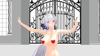 【MMD】Haku front and back lovers【R-18】