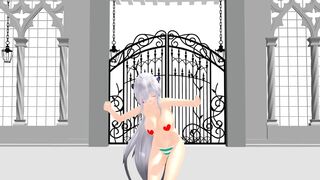 【MMD】Haku front and back lovers【R-18】
