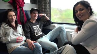 Czech Couples - Teenagers fuck on train