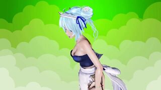 【MMD】Cute maid - LAMB【R-18】