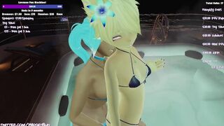 Things Turn Steamy in Trans Vtuber's VRchat Hot Tub Stream