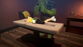 Orc Massage - elfa safada recebendo uma massagem