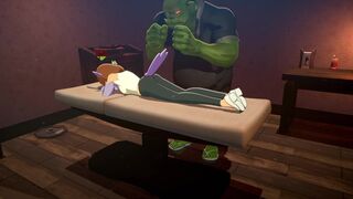 Orc Massage - elfa safada recebendo uma massagem