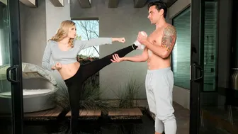 Naughty Athletics - Carolina Sweets Fucking In The Bed With Her Small Tits