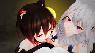 Roboco X Kaede - Nijisanji X -MMD