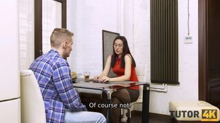 English tutor turns out to be a cheating and her is fucked