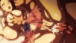 Anime Hentai - Jashin Shoukan Inran Kyonyuu Oyako Ikenie Gishiki Ep.2 PT-BR