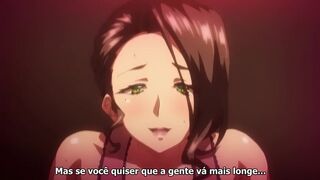 Hentai Anime - Jashin Shoukan Inran Kyonyuu Oyako Ikenie Gishiki Ep.1 PT-BR