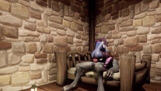 Nightelf Rides a Werewolf in her dungeon | Warcraft Parody