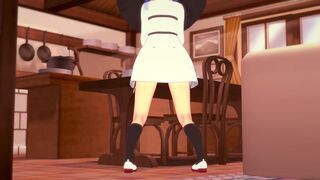Roxy humping a table corner | Mushoku Tensei
