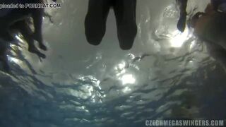The biggest underwater fucking orgy