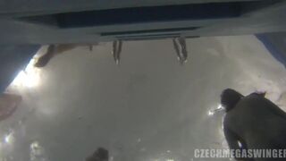 The biggest underwater fucking orgy